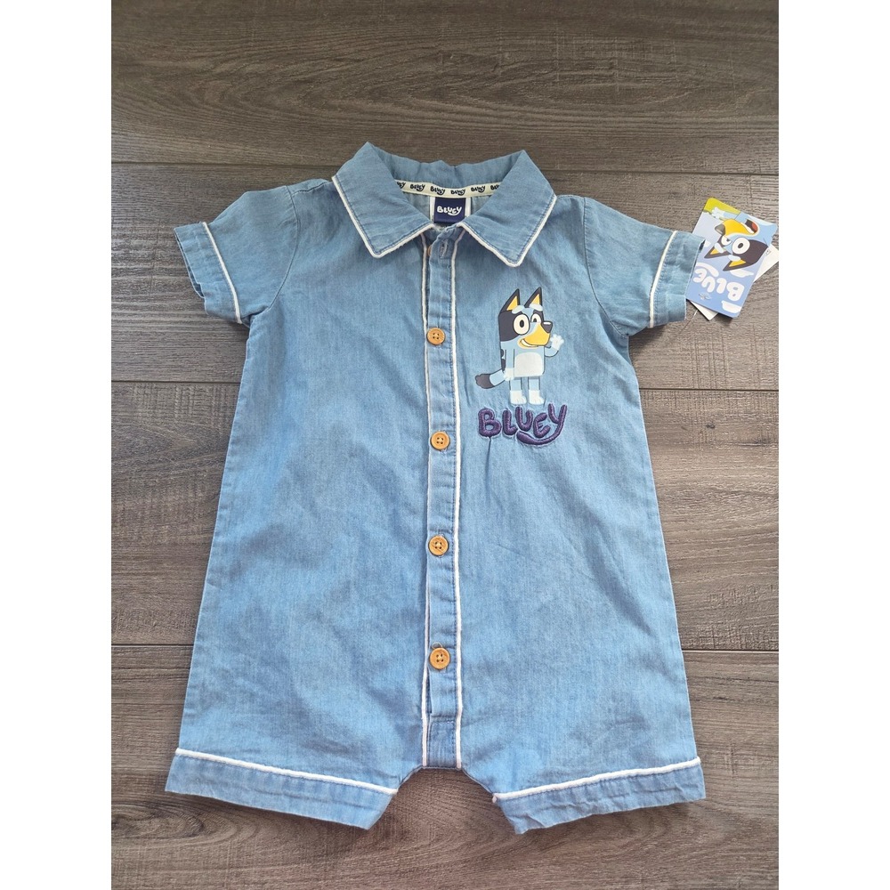 Bluey baby boy romper‎ 12 mos